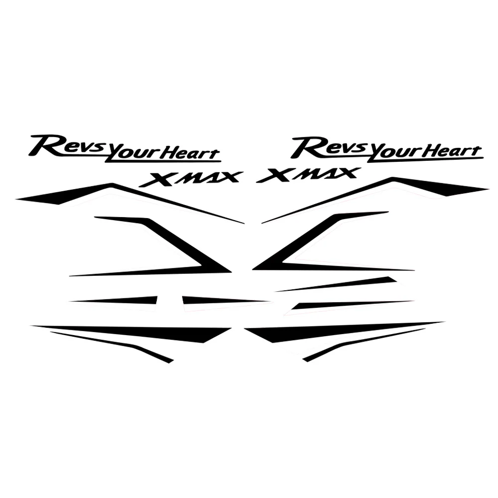 Body Fairing Decoration Sticker Motorcycle Stickers For Yamaha XMAX300 XMAX 300 2023- Holographic Tank Pad Protective Decals