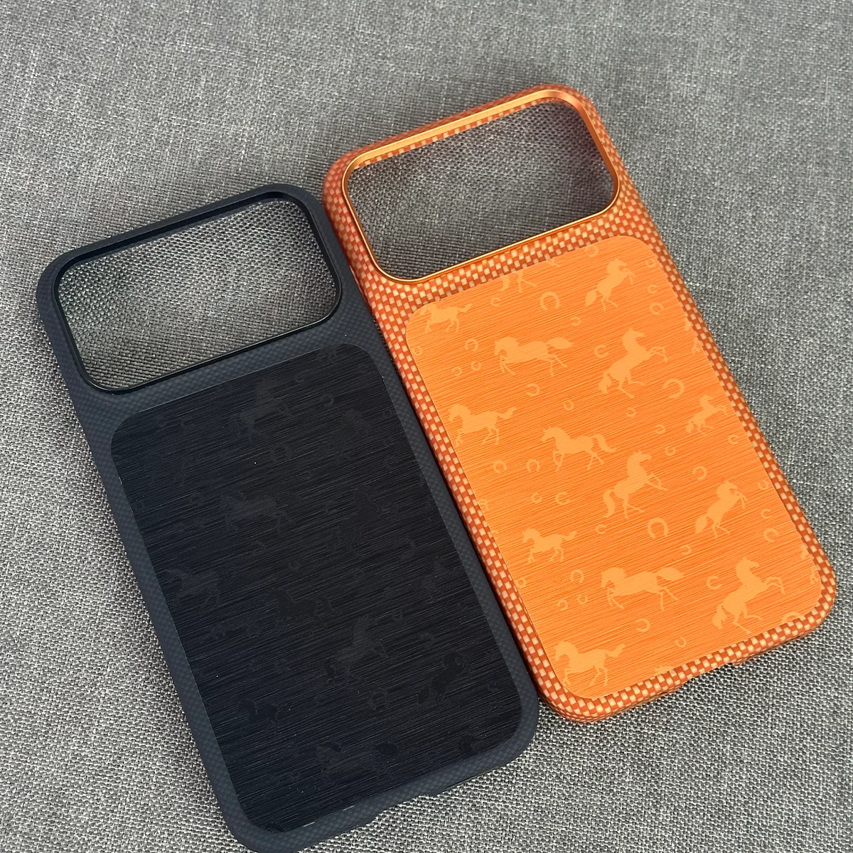 Kevlar Aramid Fiber Genuine Leather Phone Case For iPhone 17 Pro Max 17 Pro Ultra Thin Anti-Scratch Shockproof Full Protection C - view 2