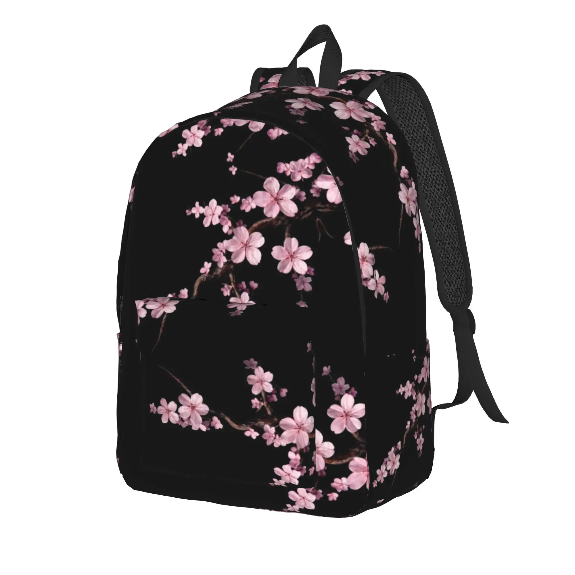 Japanese Sakura Cherry Blossoms Backpack  Cool Backpacks Male Workout Big High School Bags Custom Rucksack
