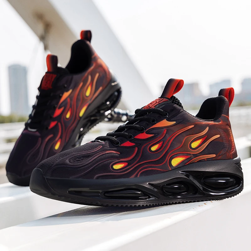 

Mens Sports Shoes Fashion Flat Comfortable Outdoor Daily Casual Walking Shoes Ultralight Wear-resistant Tennis Jogging Shoes Man