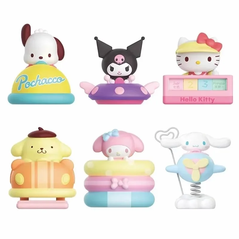 

Персонажи Sanrio, милые фигурки, слепая коробка, ручка, держатель для мобильного телефона, настольный календарь, наклейка на холодильник, настольные украшения, игрушка