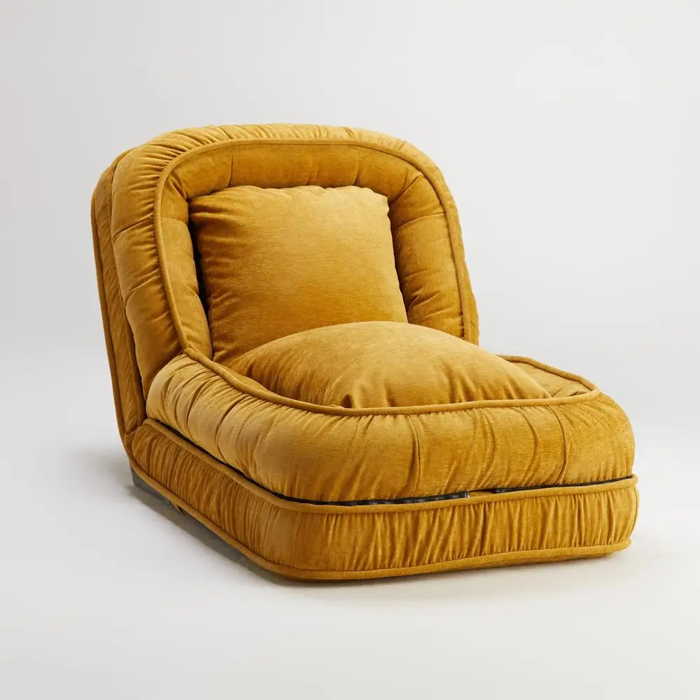 Foldable Lazy Sofa Bed Floor Chair Adjustable Human Dog Bed for Adults Kids Floor Seats Cozy Small Couch for Home Living Room Y