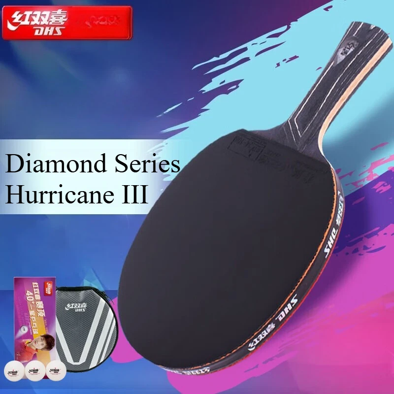 DHS Diamond Series Table Tennis Racket Table Tennis Blade Ping Pong Bat Ping Pong Paddle with Balls Raquete Sports raqueteira