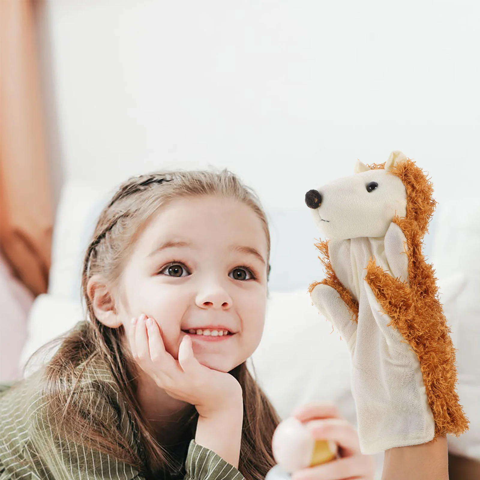 Jouets de marionnettes à main Kasgehog pour enfants, marionnettes créatives pour raconter des histoires aux tout-petits, animal 1-3