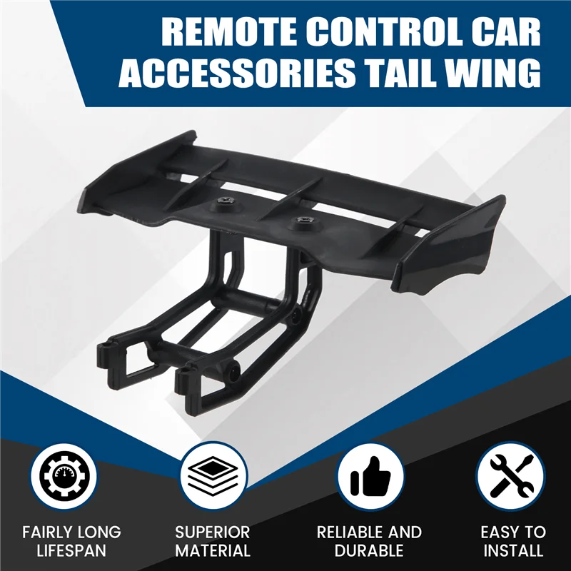 

WOWFU-Tail Wing For XLF X03 X-03 1/10 RC Car Brushless Truck Spare Parts Accessories