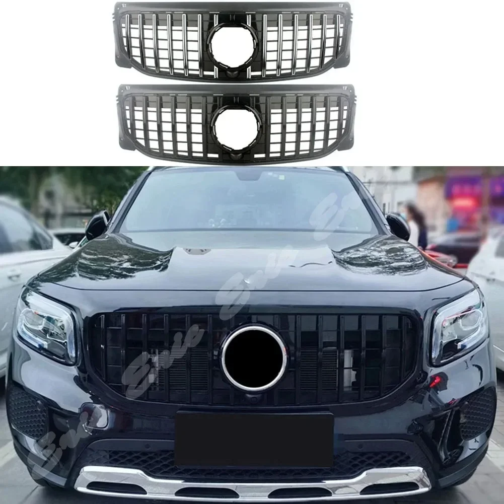 Front Racing Bumper Grille Upper Billet Grill Cover Fit For Mercedes Benz For Mercedes-Benz X247 GLB-Class 2020 2021 GTR General