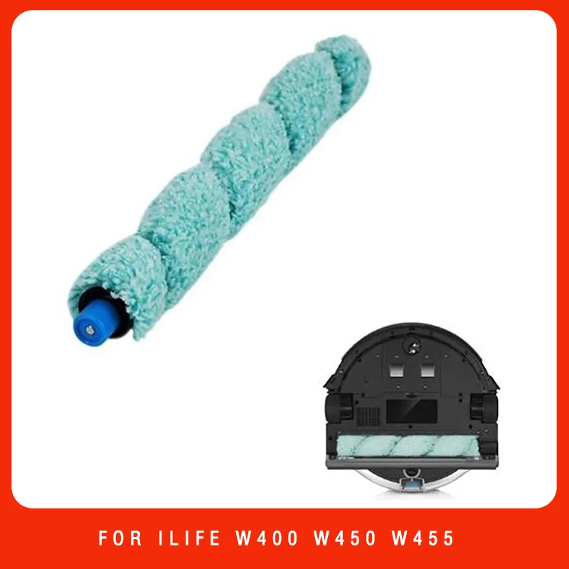 Soft Main Roller Brush for ILIFE Shinebot W400 W450 W455 Floor Washing Robot for Medion MD 18379/18999 Replacement Pats