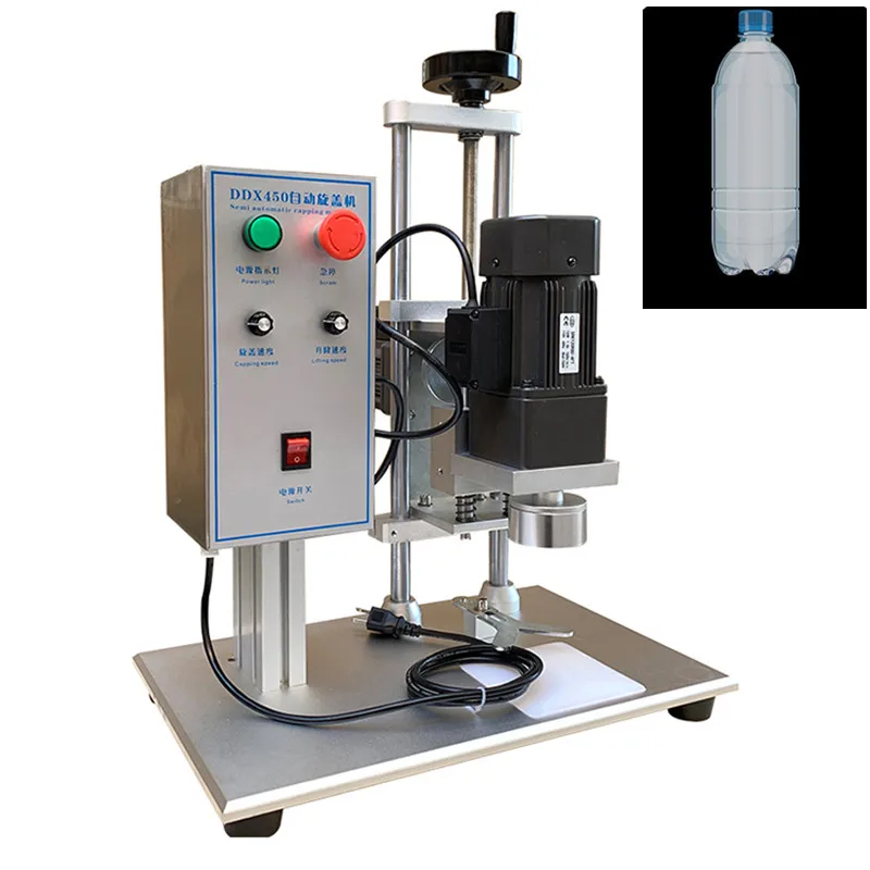 آلة قفل الأغطية البلاستيكية شبه الأوتوماتيكية للمنتج الجديد، آلة تغطية القبعات لأغطية المسمار البلاستيكية