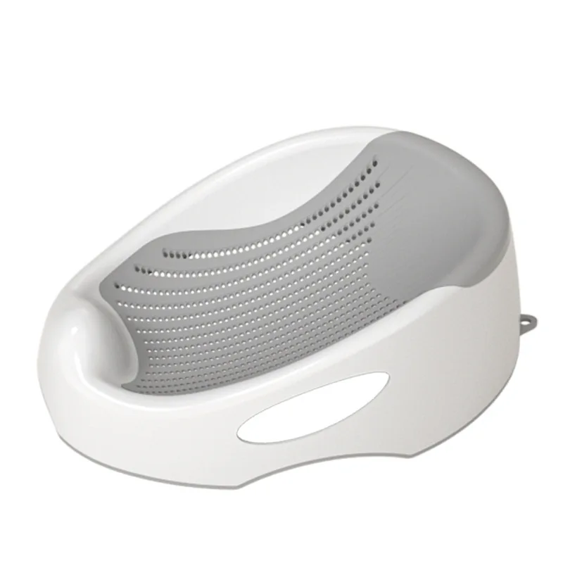 Soporte de Baño Biónico para Recién Nacidos, Asiento de Baño Plegable para Bebés, Cojín de Baño Transpirable Antideslizante para Bebés de 0 a 12 Meses