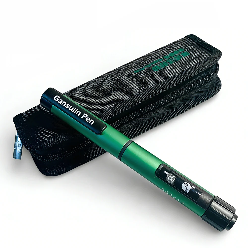 Portable Gansulin Pen 3ml for R N 30R 40R 50R Cartridge, Precise Dosing Insulin Injector for Home Use