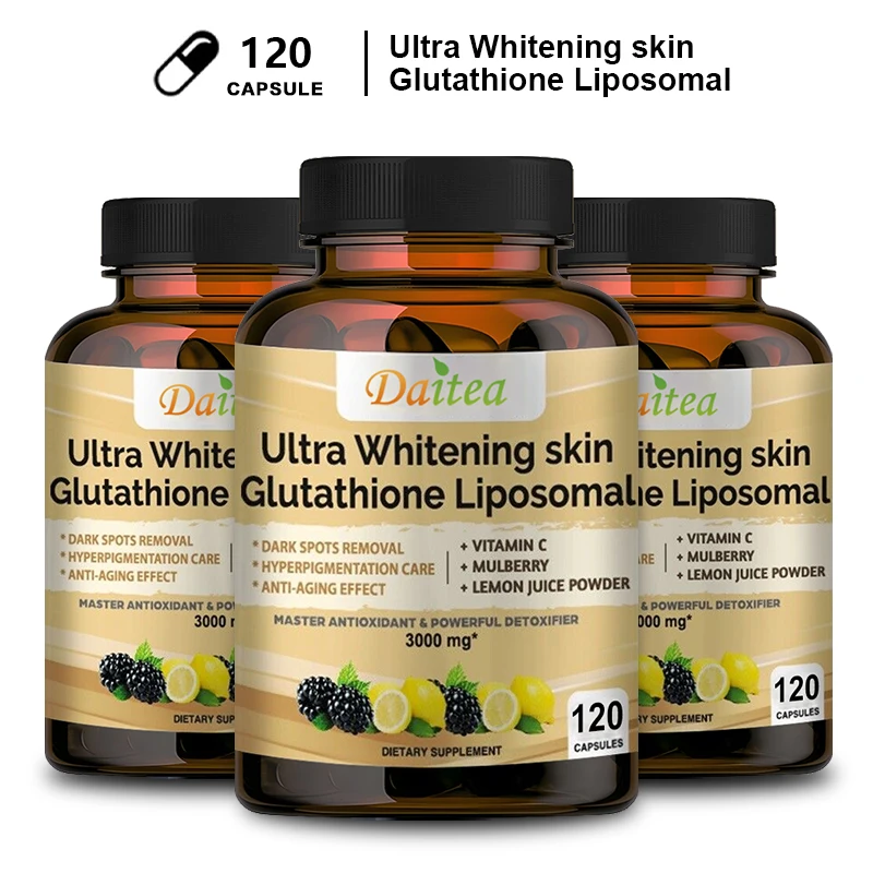 Liposome Glutathione with Vitamin C, Helps Detoxify, Whiten Skin, and Antioxidant, Anti-aging