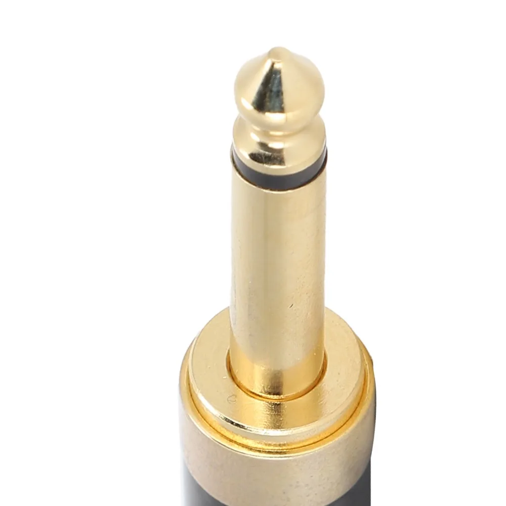 Durable 6.35mm 1/4 Inch Audio Mono Connector Plug and Play Balanced Mono Plug Replacement Audio Plug Speaker Cable