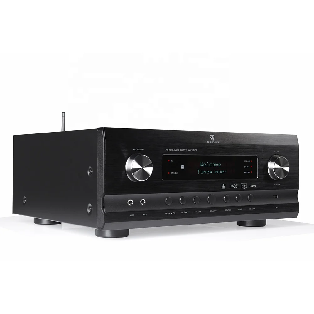 2025 hot sale 7.1.4 HiFi AVR Dolby Atmos 4K HD Integrated Amplifier Home Cinema Audio System with Stereo Sound Karaoke Receiver