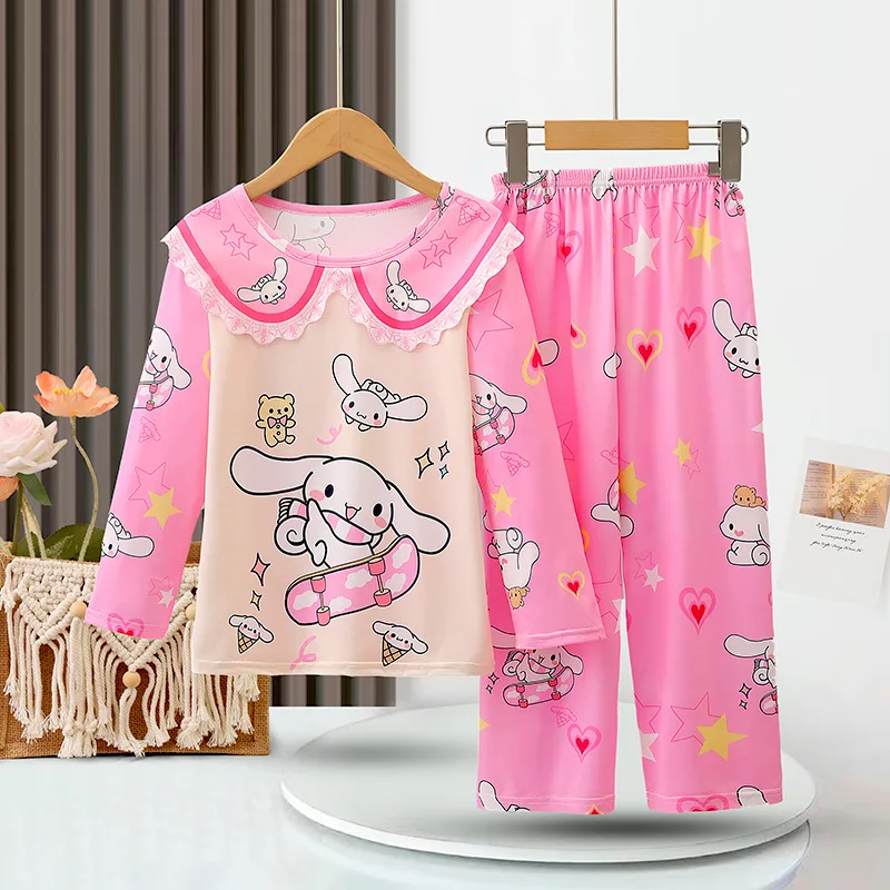 Princess Girl Pajamas Children Clothes Girl Girl\'s Summer Pajamas Loungewear Sets for Children Clothing Set Pajama Sleepwear