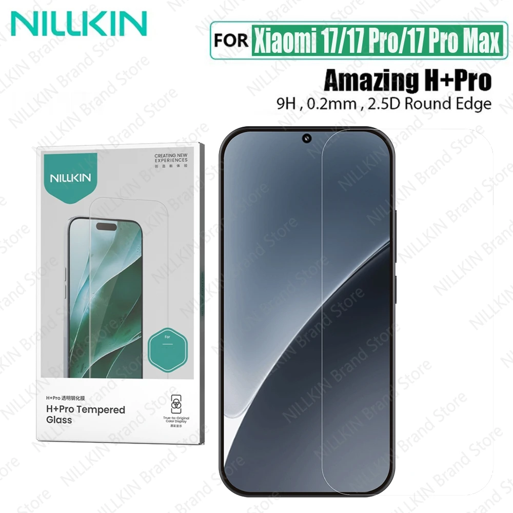 

Nillkin For Xiaomi 17 Pro Max / 17 Pro Tempered Glass Amazing H+PRO Anti-Explosion 2.5D 9H Screen Protector Film For Xiaomi17