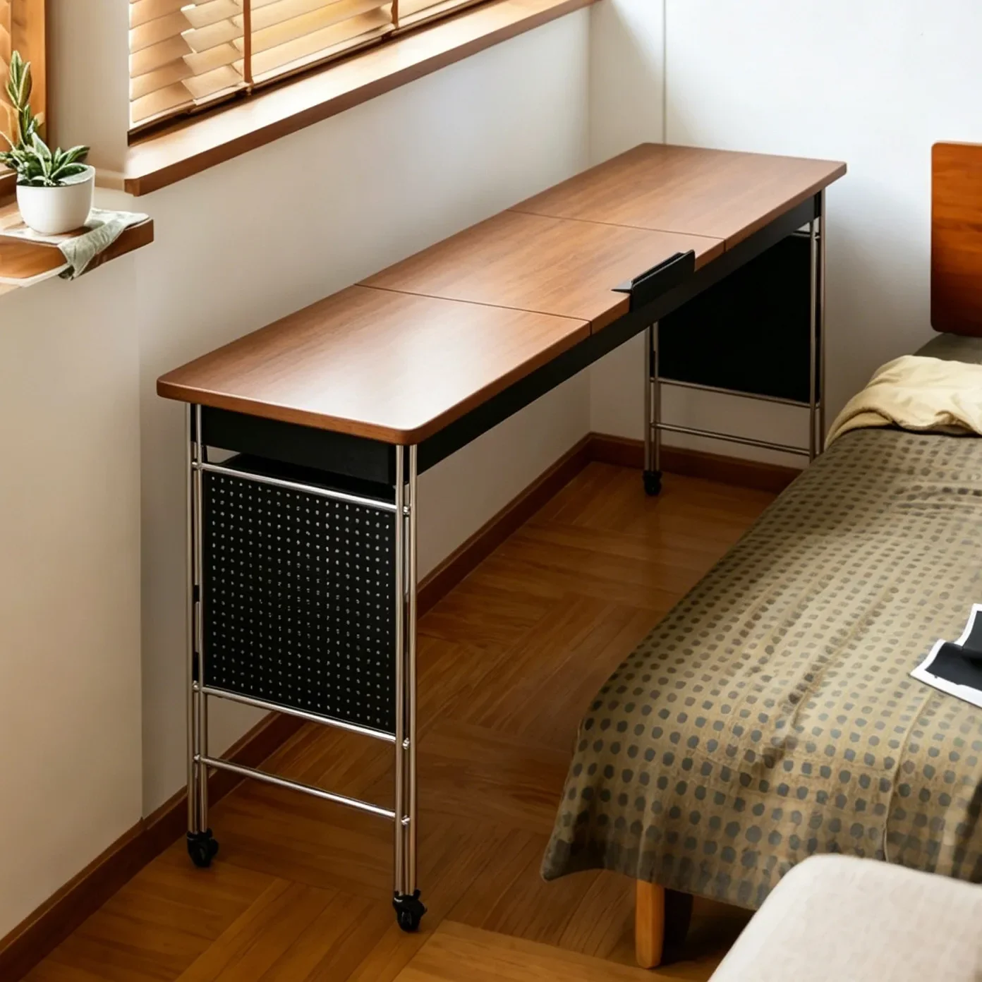 DSA removable bedside rack bedroom bed on bed cross bed table small narrow crevice desk lazy room computer strip table