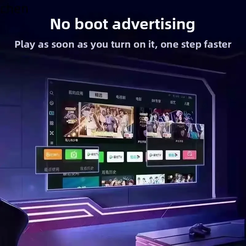 ZML ультра-прозрачный 8K новый интеллектуальный сетевой голосовой ЖК-телевизор без рамки