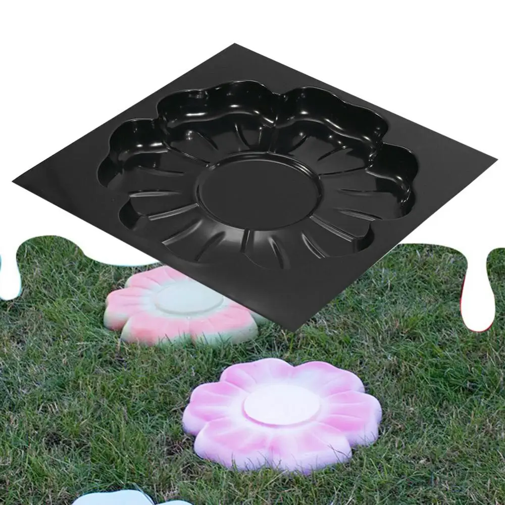 DIY Decorative Garden Pavement Flower Shaped Stepping Stone Mold Mould Tool