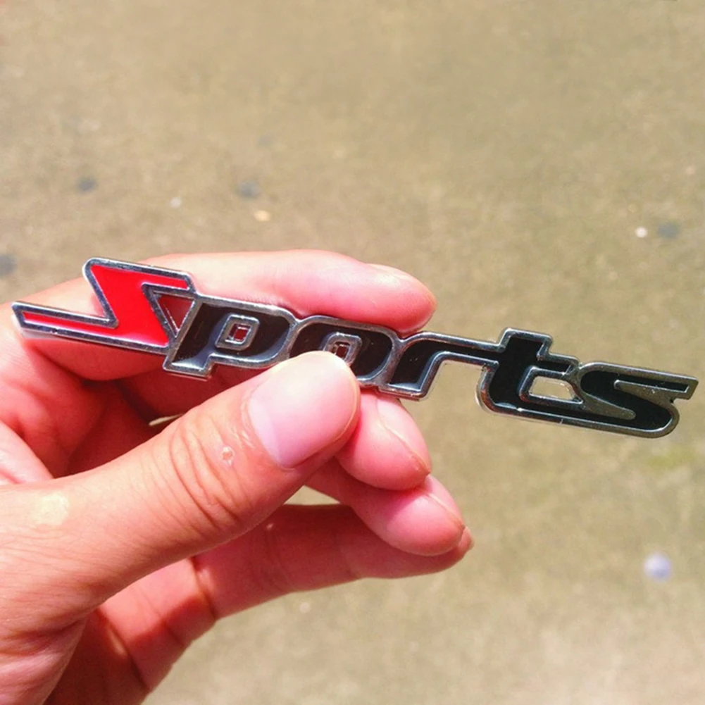 Fashion 3D Metal Sport Logo Sticker for Suzuki Swift Vitara Alto Jimny SX4 Dzire Ertiga Spacia Wagon Landy Ignis