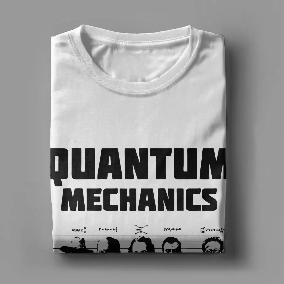 Men Women Quantum Mechanics The Usual Suspects T Shirt Science Physicist Geek Nerd Cotton Tops Round Neck Tees Classic T-Shirts