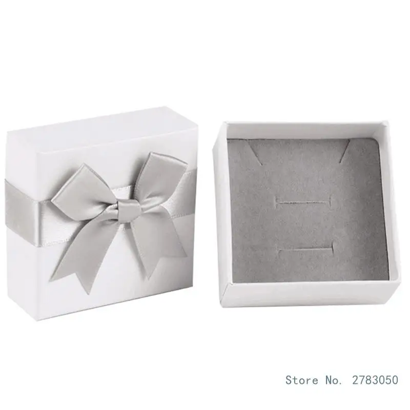 2Pcs Jewelry Storage Boxes Rings Pendant Earring Box Small Paper Boxes Cardboard Jewelry Box Birthday Wedding Gift Box