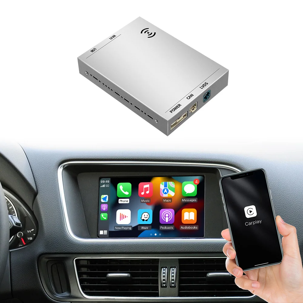 Wireless Android Auto Carplay Decoder For Original Vehicle Screen Undamaged Upgrade Of A8