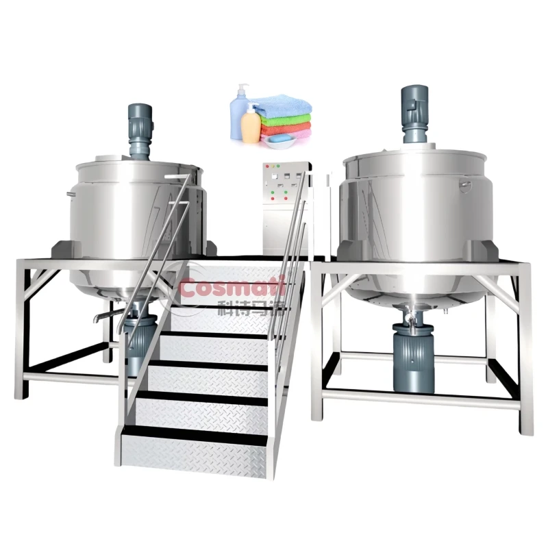 Single Double Layer Liquid Soap Mixing Machine Shampoo Dishwashing Liquid Mixing Machine