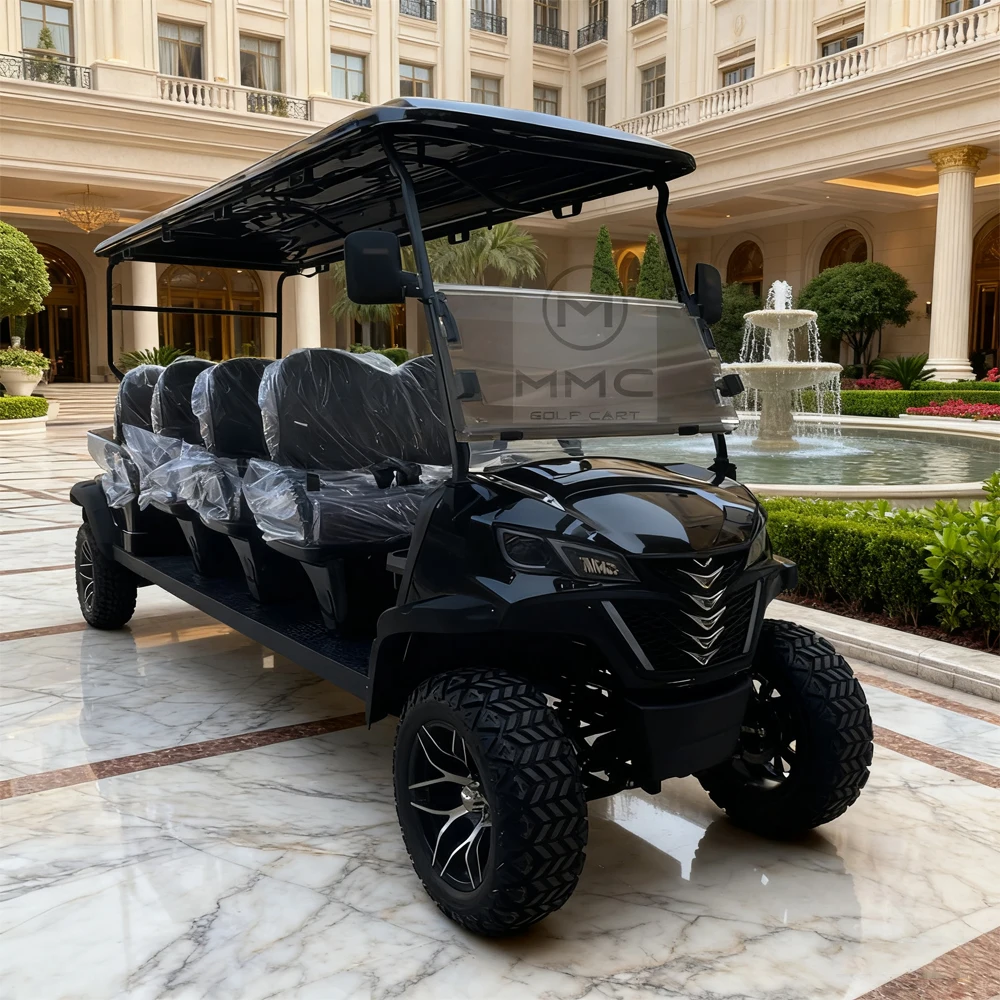 China Supplier High-End Quality 8 Seater Golf Cart Boost 5kw/7.5kw Off-Road Electric Golf Carts Entertainment Club Car