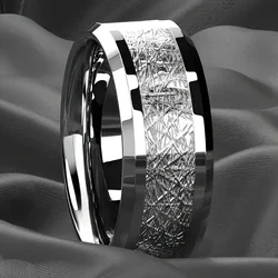 1pc Fashion Luxury 8mm Stainless Steel Men's Wedding and EngaSynthetic Gemstoneent Ring - The Perfect Holiday Gift Jewelry for L
