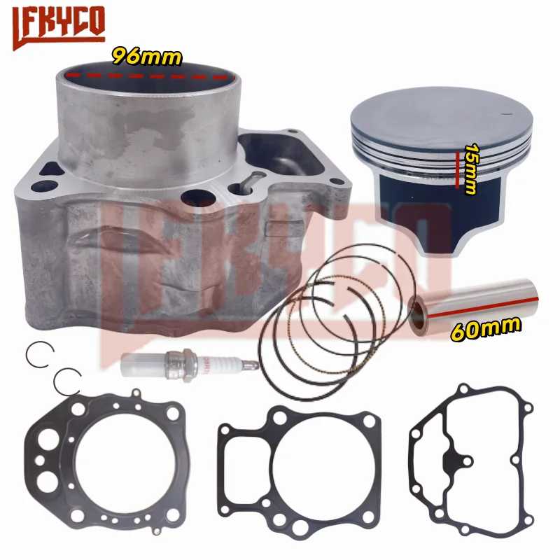 Motorcycle Engine Parts 96mm Cylinder Kit 520CC for Honda TRX520 TRX 520 FOREMAN RUBICON 2020 - 2024 ATV Piston Gasket Aceeories