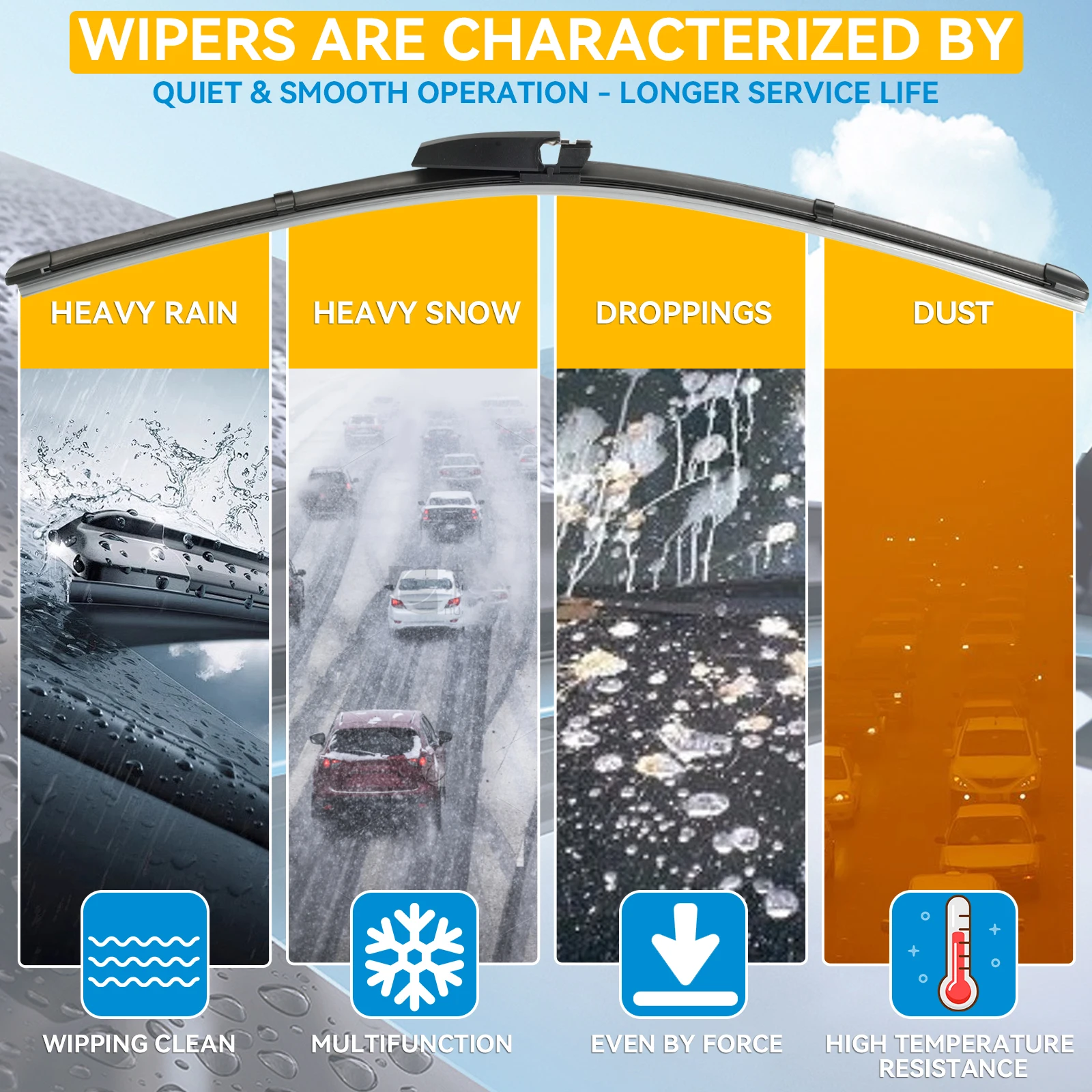 Erick\'s Wiper LHD Front Wiper Blades For Seat Exeo / ST 2008 - 2013 Windshield Windscreen Clean Window Car Rain Brushes 22\
