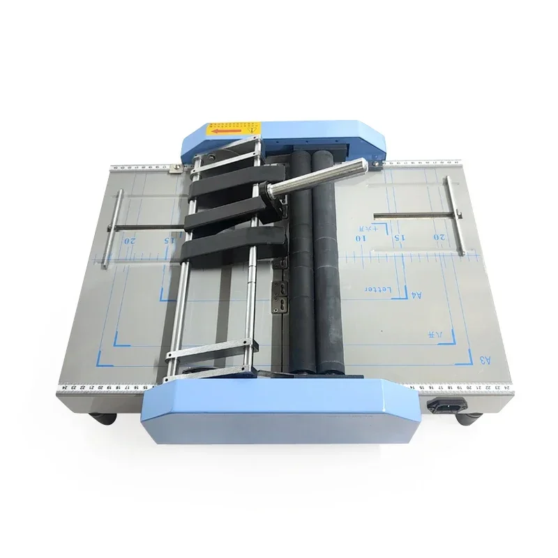 

220V/110V 14sheets electric book stapler folding machine booklet maker machine with good quality