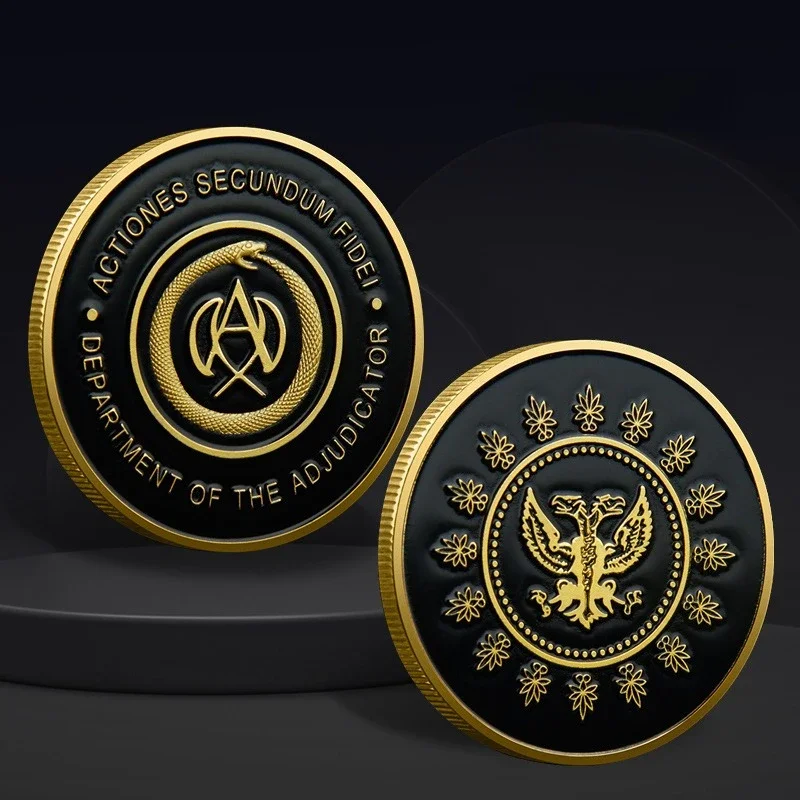 Moneda de recuerdo del hotel de la película John Wick de Lofytain, Monedas de Adjudicador, Accesorios de colección de metal para cosplay del hotel de Keanu Reeves