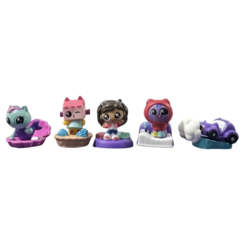 Capsule Doll Toys 10pcs/set Gabby Dollhouse Mercat Machine Smiling Car Hug Assemble Dolls action Figure Toy Kids Xmas Gifts