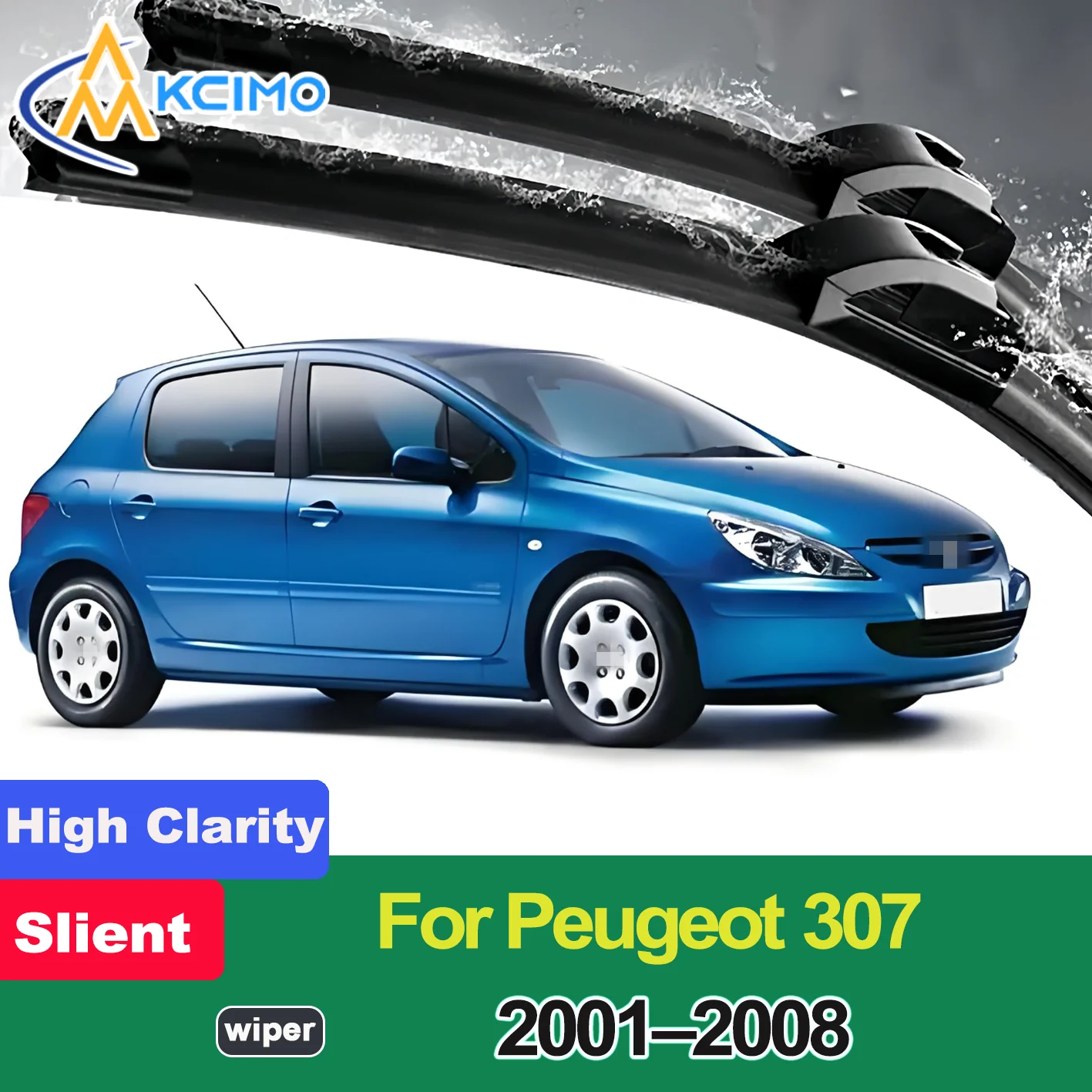 

2PCS Universal Front Windshield Wiper Blade for Peugeot 307 2001-2008 Front Windshield Auto Wipers Blade Accessories 2008 2007