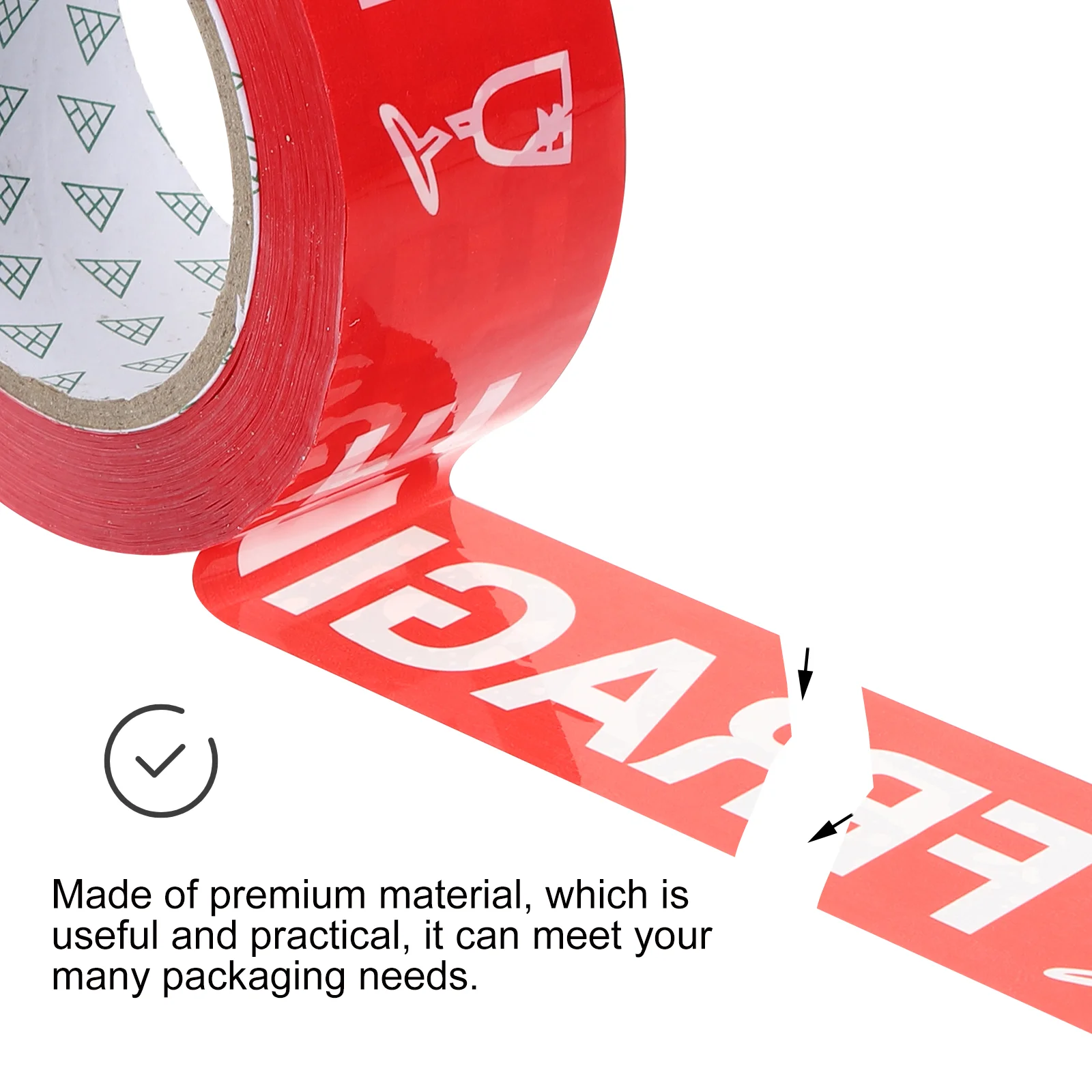 Fragile Warning Tape Tabs Moving Boxes Stickers for Shipping Packing Adhesive Label Plastic Packaging Tapes