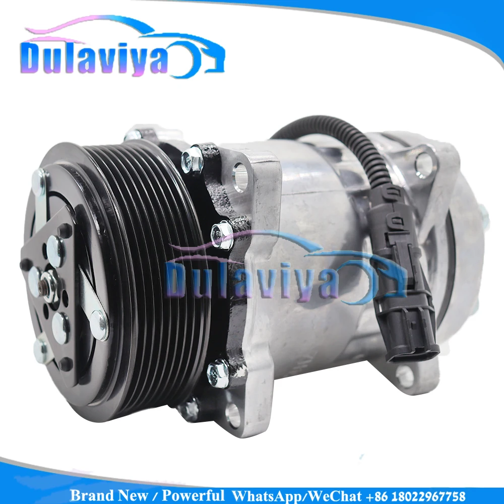 SD7H15 For CAR A/C AC Compressor For  Man Truck TGA Tgs Tgx Sanden  24V 8Pk 119MM 51779707028 81619066012 8FK351135-141