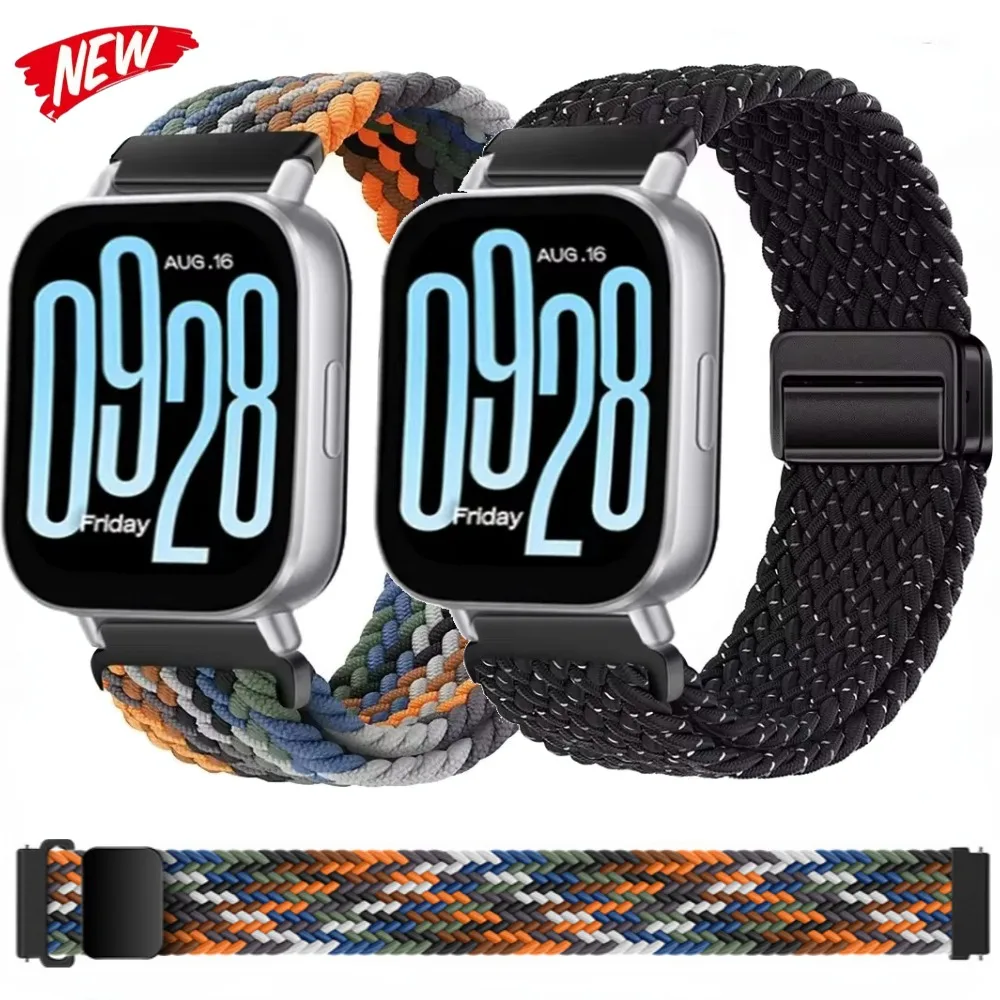 

Braided Nylon Strap for Redmi Watch 5 Active Magnetic buckle breathable wristband for Redmi Watch5 Lite Sport Bracelet Loop Band