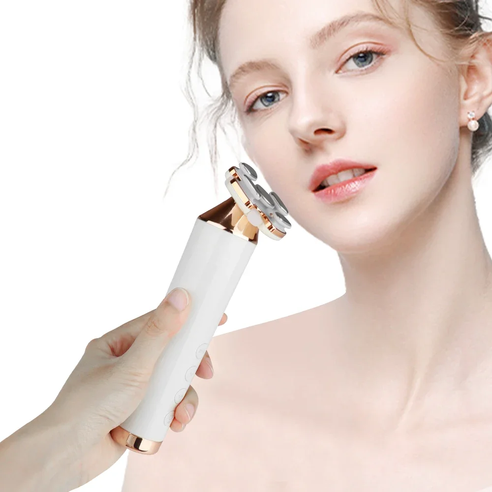 Synogal New Arrival Moveable Tips RF Skin Tightening Wrinkle Removal LED Light Ems Face Lifting Device