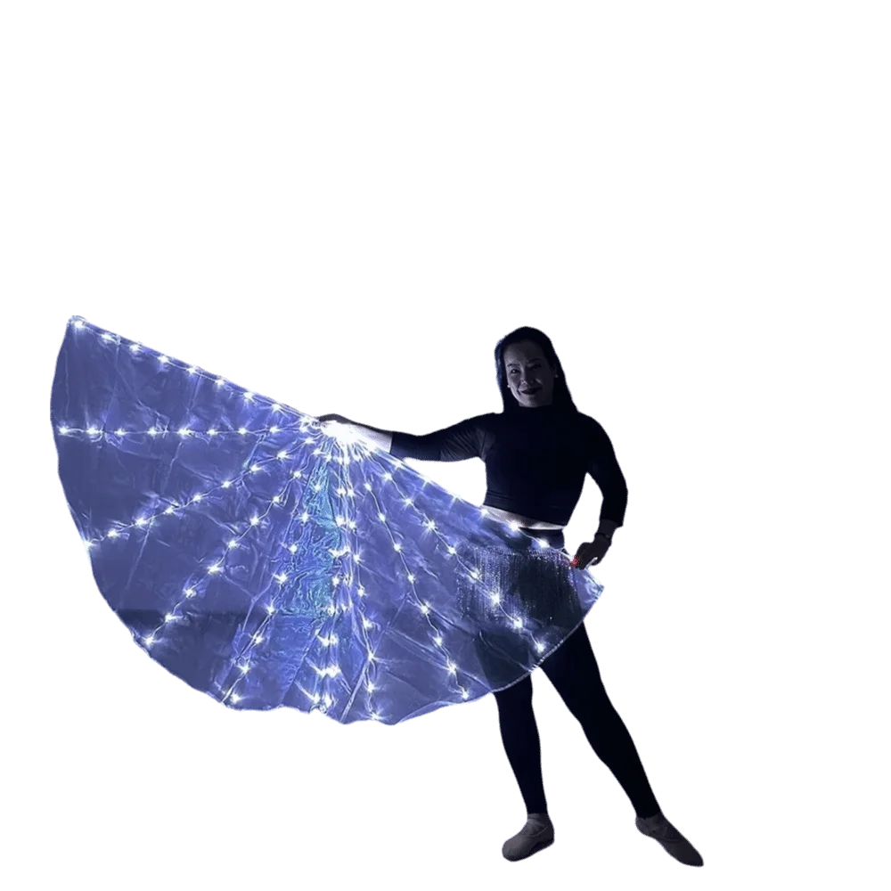 180*90cm LED 예배 깃발 반원형 LED 조명 공연 깃발 발광 댄스 연습 소품 교회 예배용