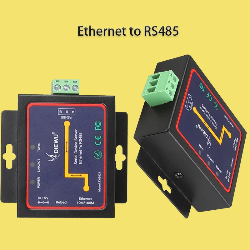 

Network adapter Internet Splitter Industrial Grade Serial Device Server Ethernet to RS485 Switch rj45 serial networking server