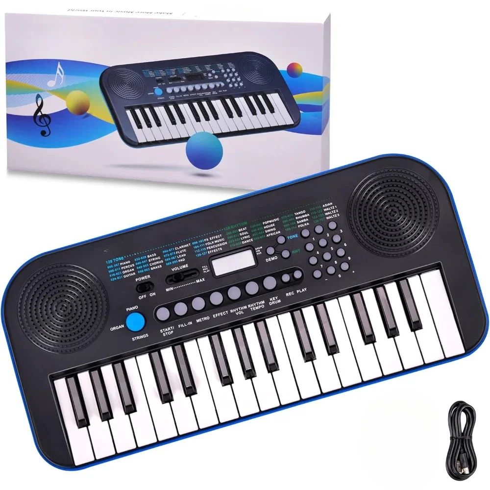 32-Key Mini Electric Digital Portable Keyboard Piano Musical Gift for Kids 32-Key Electric Portable Keyboard Piano