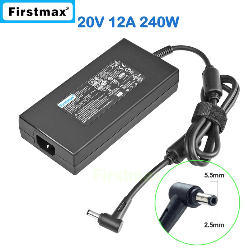 240W Laptop Charger for Aorus 15 15X 17 9KF 9MF 9SF BKF BMF BSF Aorus 15 X5LF 17 X7LF A17-240P2A A12-230P1A Power Adapter Supply