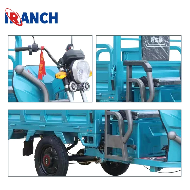 دراجة كهربائية ثلاثية العجلات عالية الجودة مع سلة مفتوحة إشارة الانعطاف اليسرى واليمنى 60 فولت نموذج دراجات ثلاثية العجلات الجهد #4