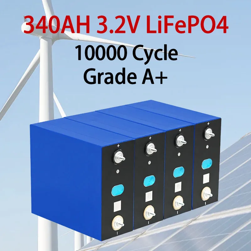 

3,2 × 340a фосфористый литий подзаряжен 8000 - кратным циклом батарей DIY 24V 48V