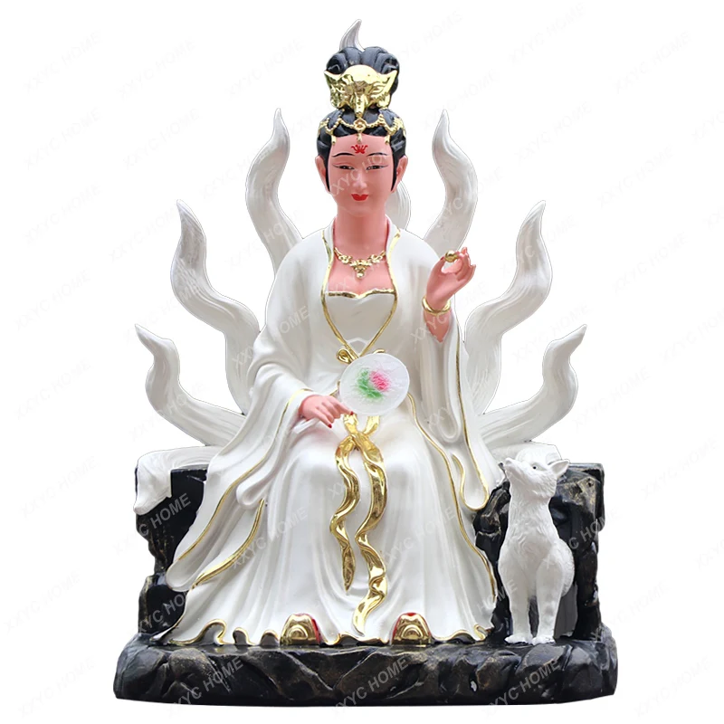 Buddha Statue Nine Tail Fox Home Ornaments New Male Fox Female Fox Qingqiu Female Emperor Jiuguniang Home Accessories Home Decor