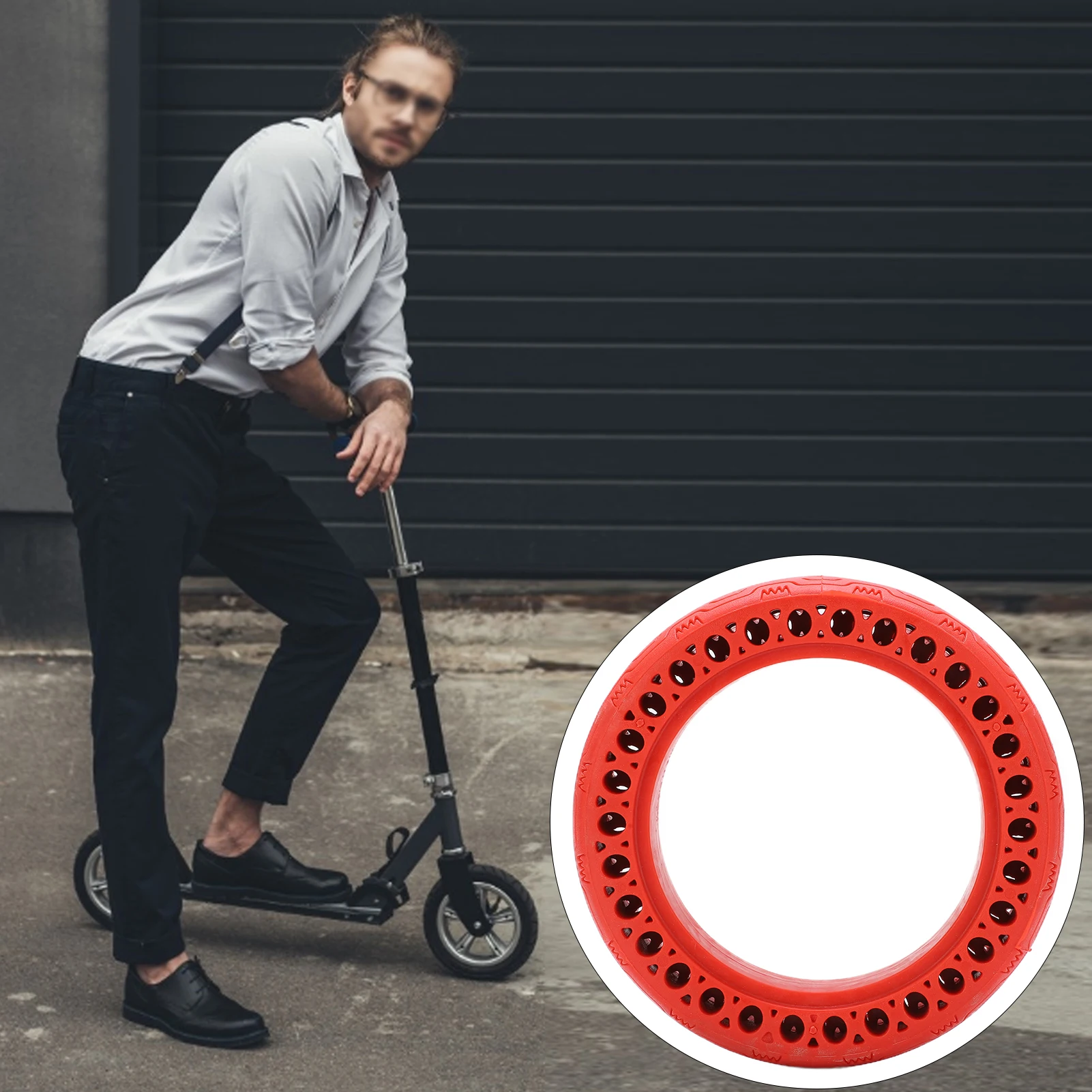 

8.5x2.0 Electric Scooter Hollow Tires Anti Puncture Non Slip Tyre for Xiaomi M365 Electric Scooter Hollow Tyre