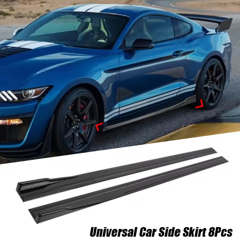 

86.6" Car Side Skirt Extension Rocker Splitter For BMW Accessories F20 G20 E90 E92 X5 E53 F36 F22 F40 E82 Audi A3 8V A6 C7