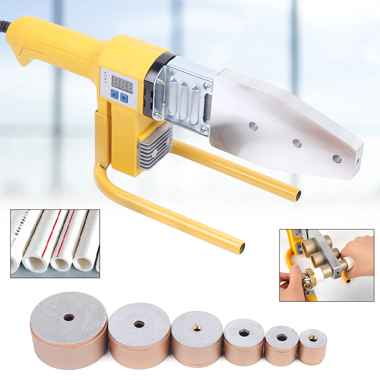 800W Performance Water Pipe Welding Machine LED Temperature Display pipes Connection Welding Tools