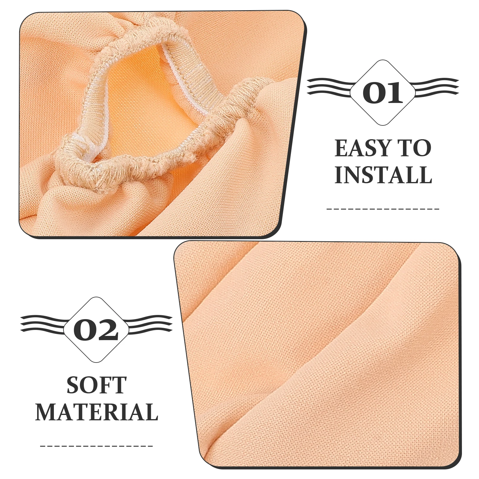 

1 Pair Car Covers Universal Fit Soft Elastic Cloth Durable Wear Resistant Comfortable Protection Stylish Design Car Interior